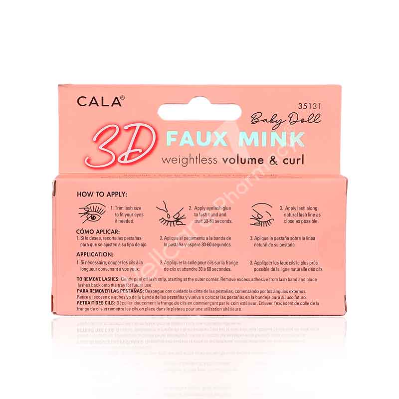 Cala 3D Faux Mink Lashes Baby Doll -35131