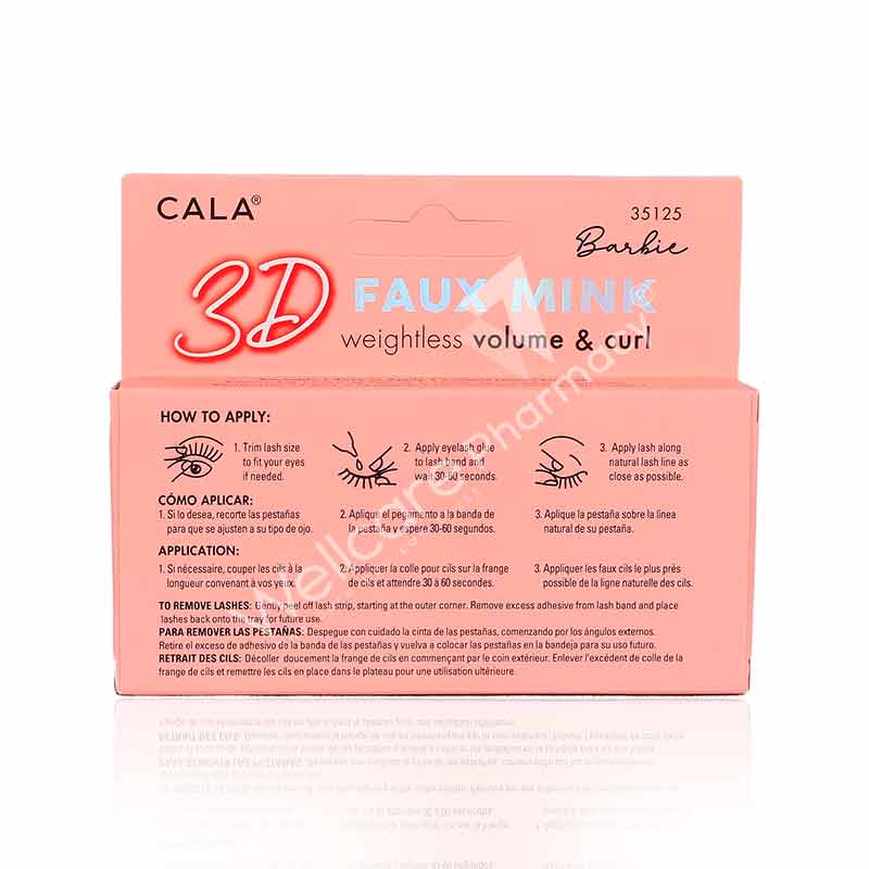 Cala 3D Faux Mink Lashes Barbie-35125