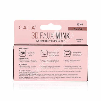 Cala 3D Faux Mink Lashes Rouge-35106
