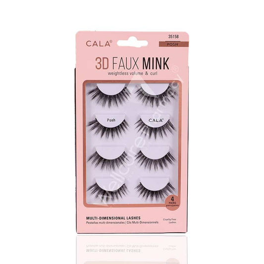 Cala 3D Faux Mink Lashes-Sin City-4 Pairs Per Pkt-35158