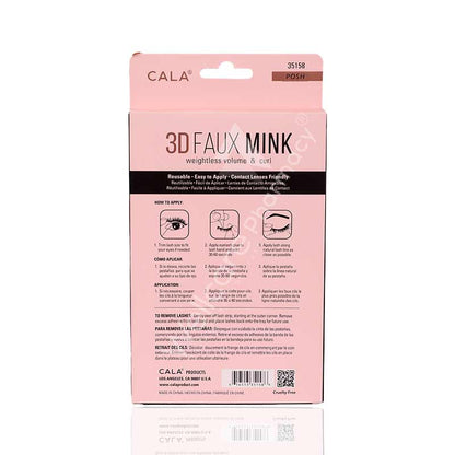 Cala 3D Faux Mink Lashes-Sin City-4 Pairs Per Pkt-35158