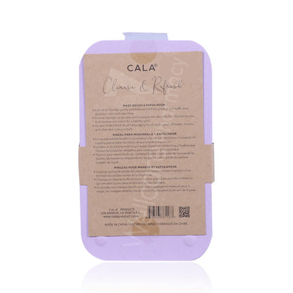 Cala Cleanse & Refresh Mask Brush And Exfoliator Set Purple