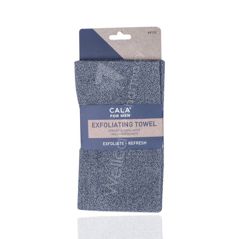 Cala Exfoliating Towel For Men Taupe Blackmix