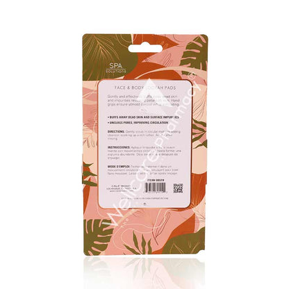 Cala Face And Body Loofah Set Beige-69519