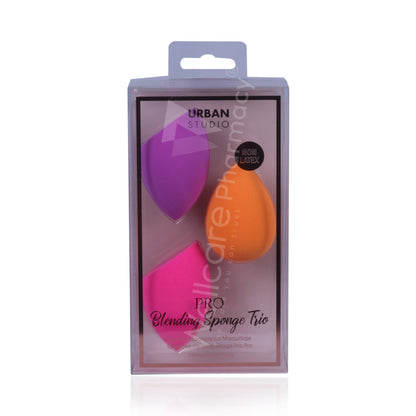 Cala Pro Blending Sponge Trio Pink/Orange/Purple