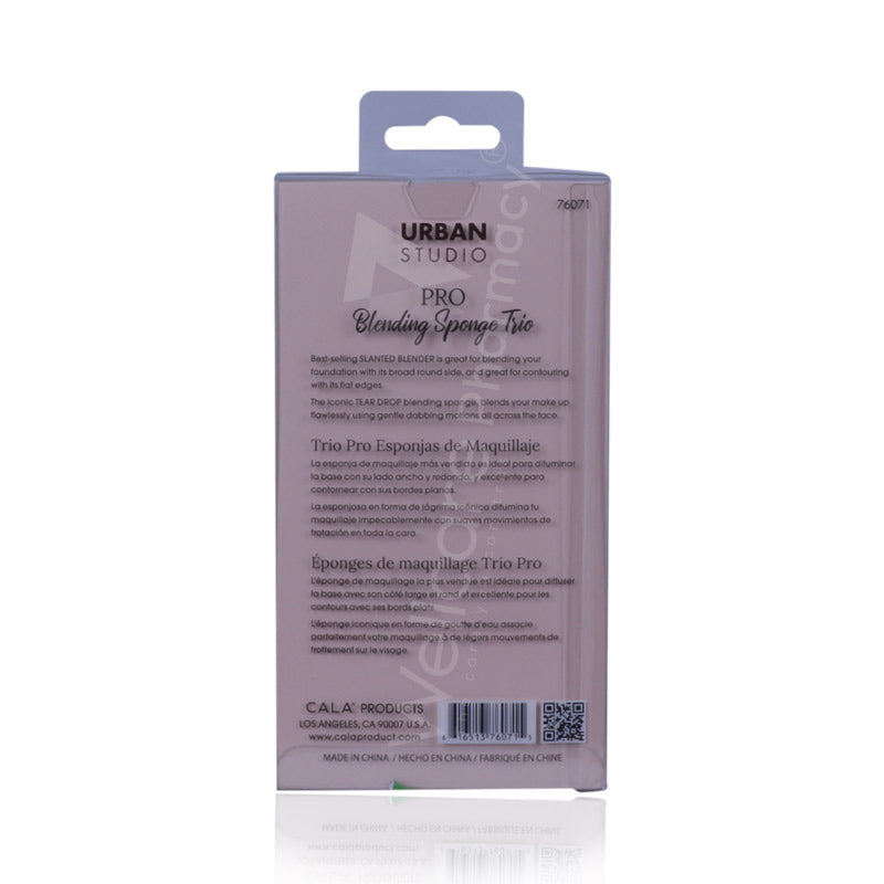 Cala Pro Blending Sponge Trio Pink/Orange/Purple