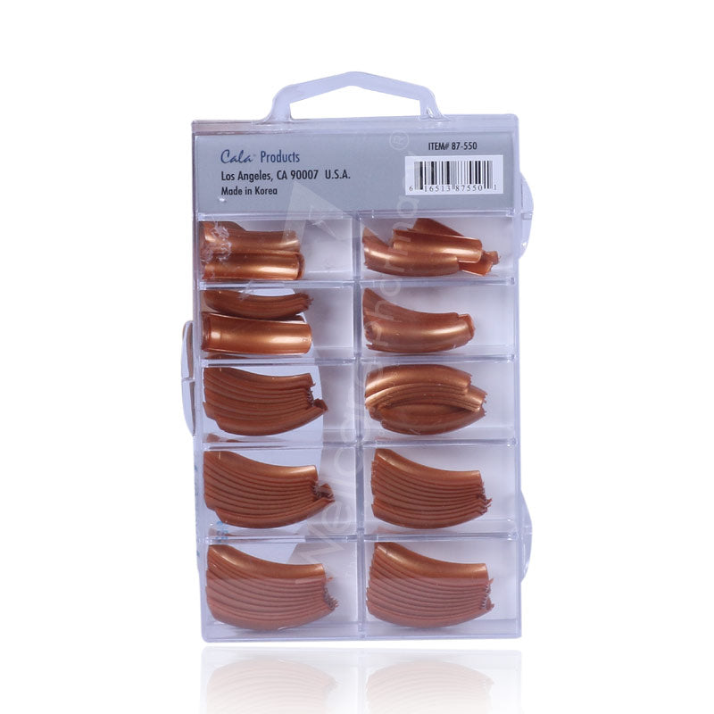 Cala Professional Color Nail Tips Bronze Glow 100'S0