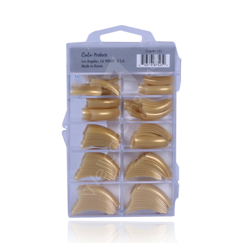Cala Professional Color Nail Tips Golden Light 100'S