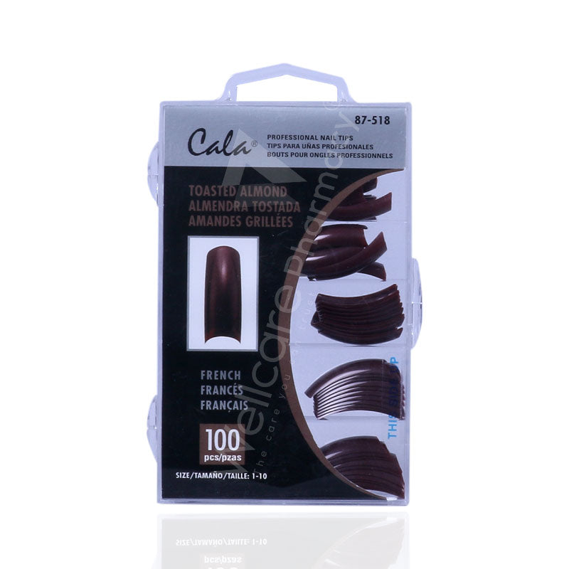 Cala Professional Color Nail Tips Toasted Almond 100'S
