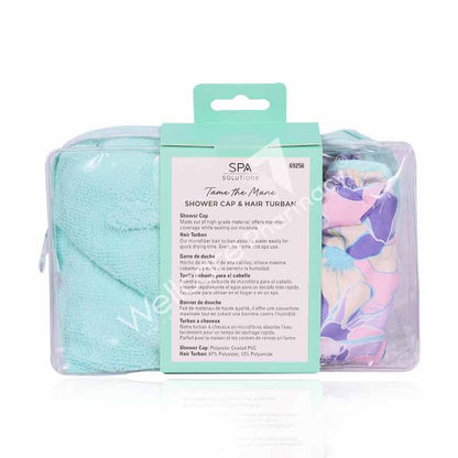 Cala-Shower Cap &Turban Set Floral Dreams-69256