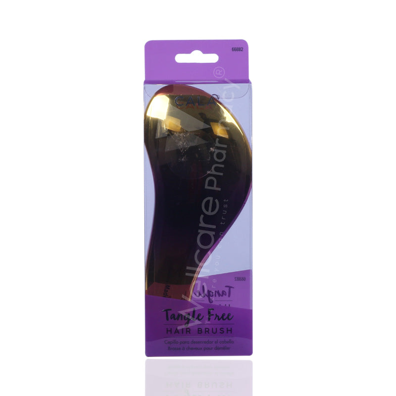 Cala Tangle Free Hair Brush Metallic Purple And Gold