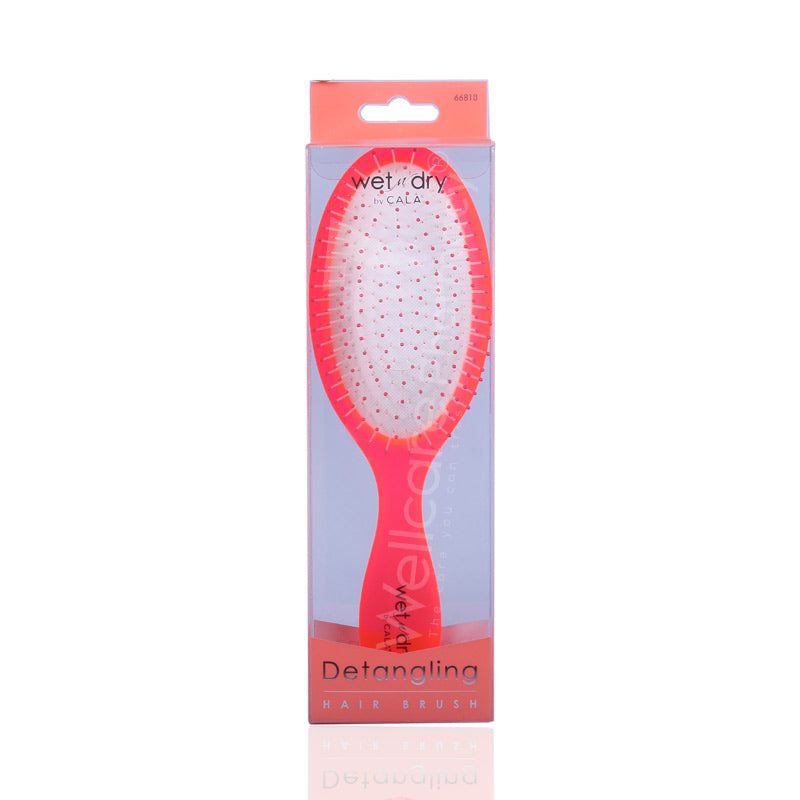 Cala Wet & Dry Detangling Hair Brush Coral