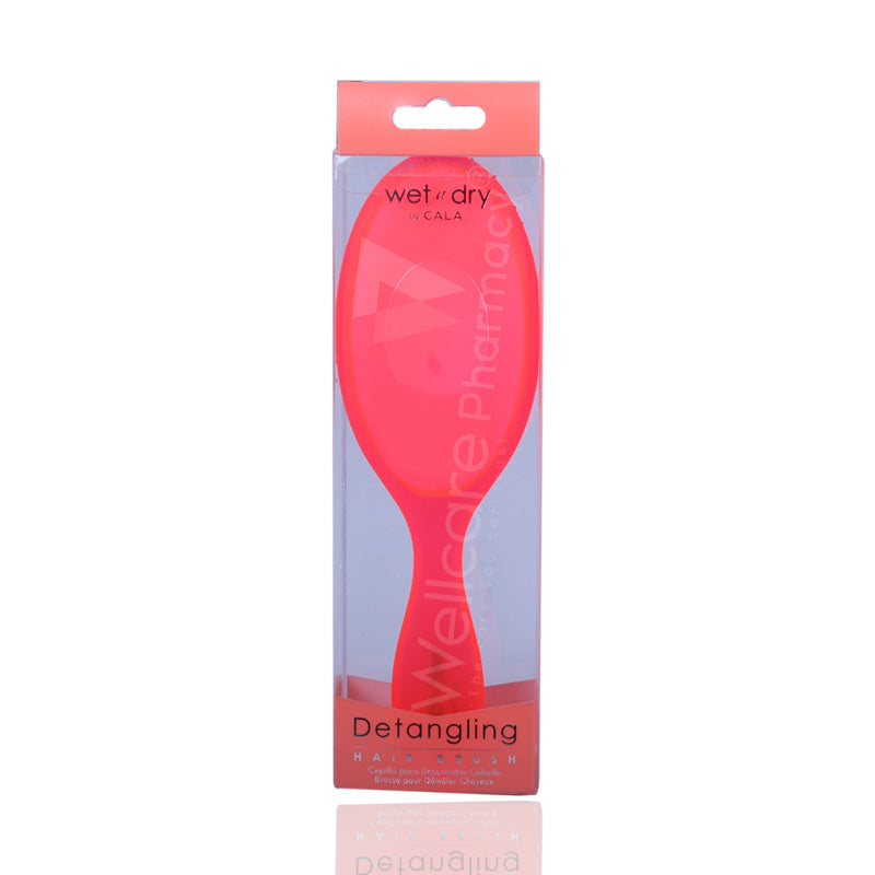 Cala Wet & Dry Detangling Hair Brush Coral