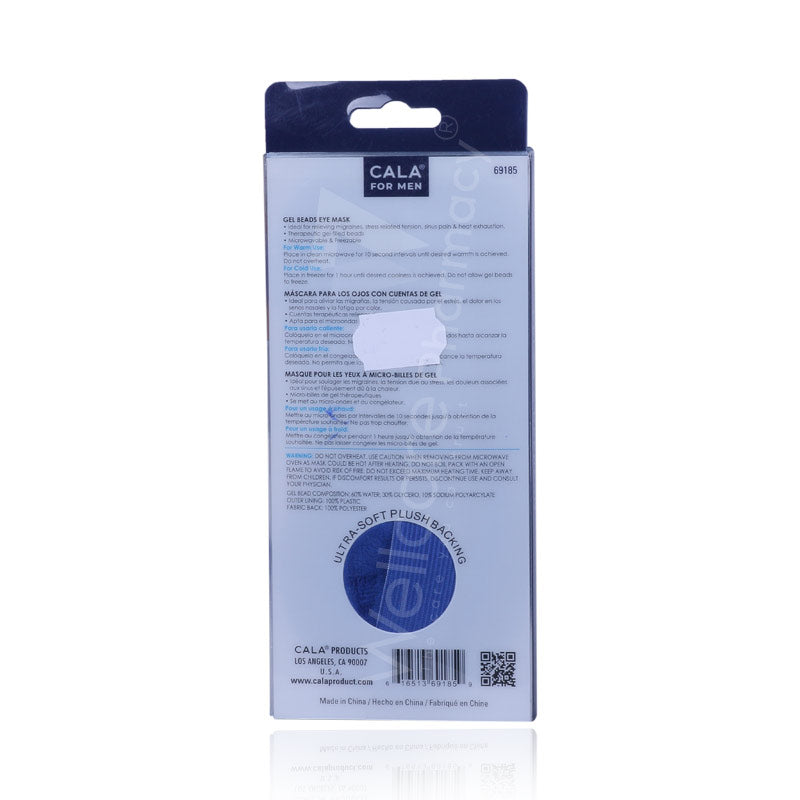 Cala Black Gel Bead Eye Mask For Men