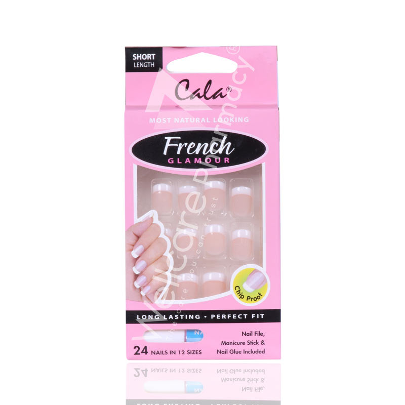 Cala French 87832 Glamour Nail Kit(M) 24'S