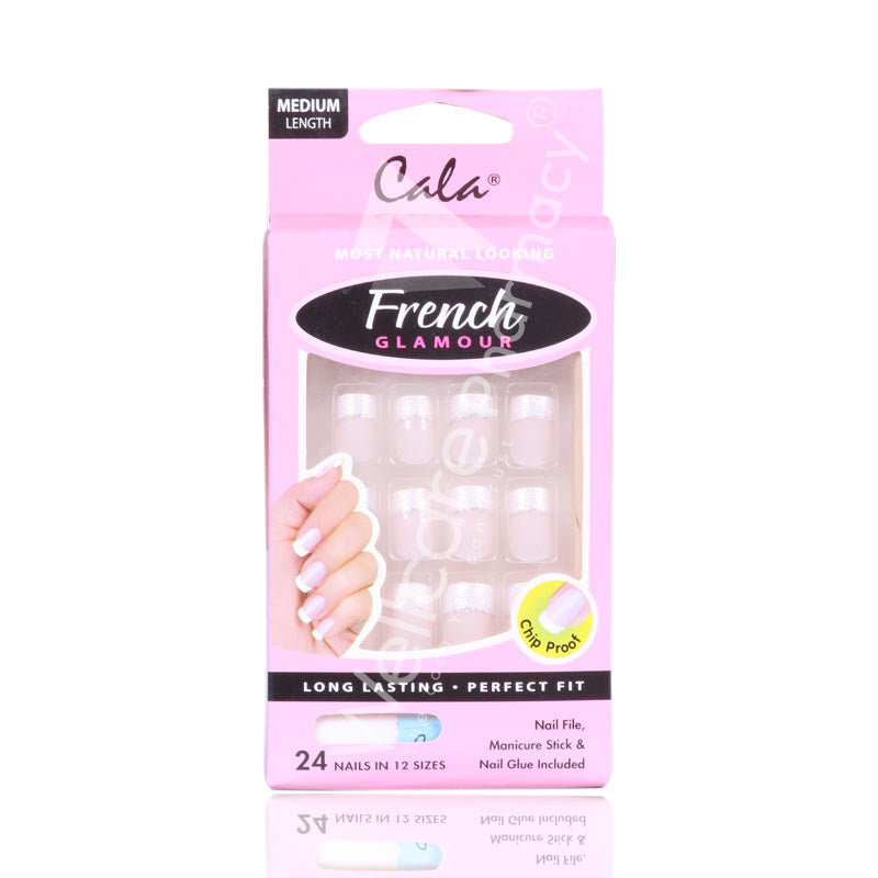 Cala French 87833 Glamour Nail Kit(M) 24'S