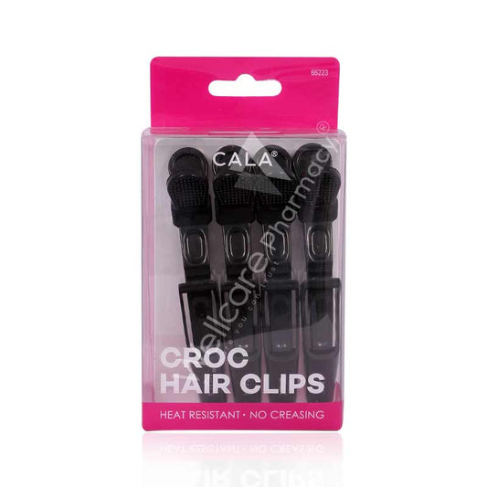 Cala Cric Hair Clip Black 4Pc -66223