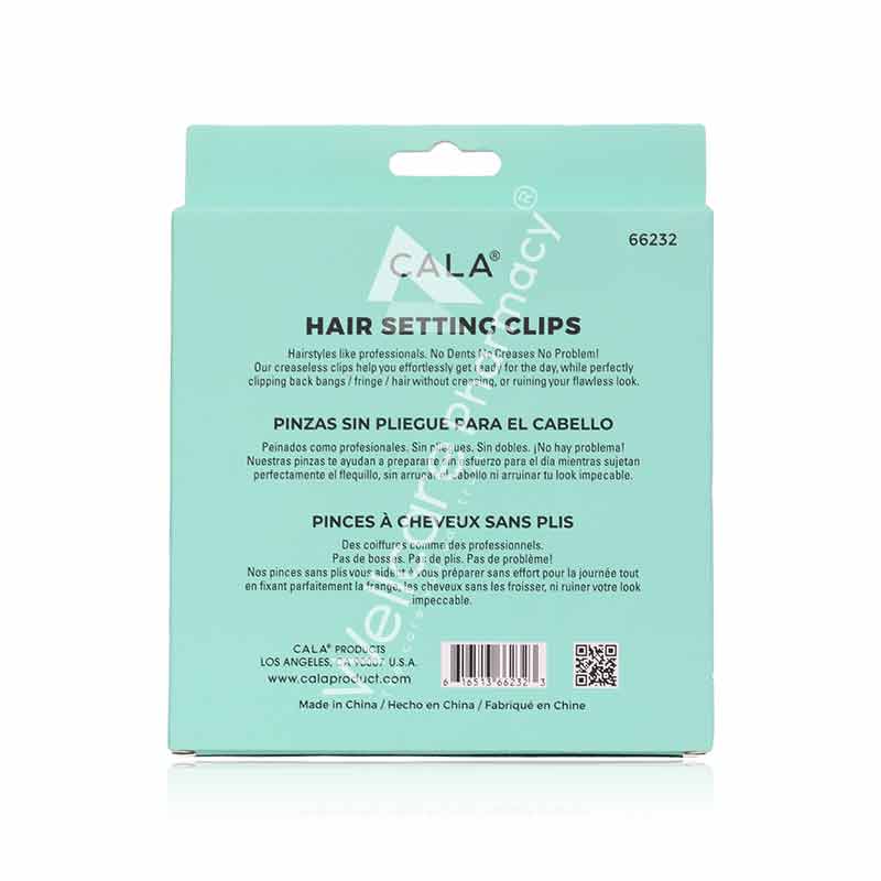 Cala Hair Set Clips Black&Mint 8'S- 66232 Cala Hair Set Clips Black&Mint 8'S- 66232