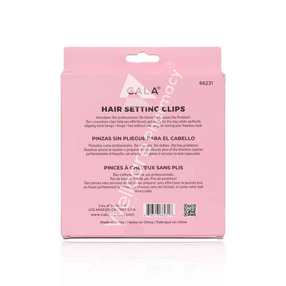 Cala Hair Set Clips Black&Pink 8'S- 66231
