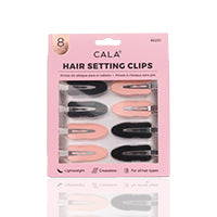Cala Hair Set Clips Black&Pink 8'S- 66231