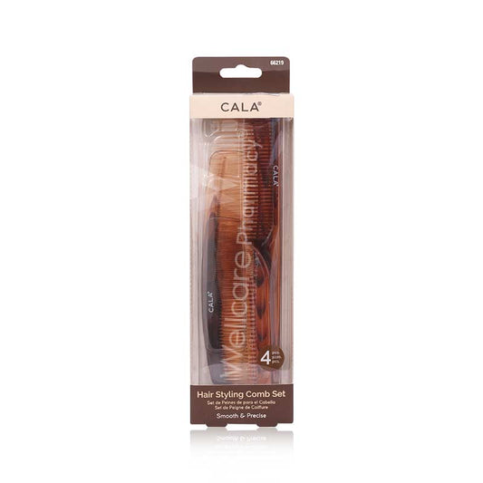 Cala Hair Styling Comb Set 4'S- 66219