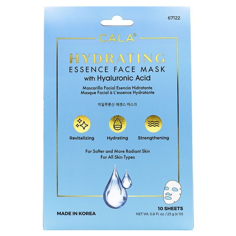 Cala Hydrating Essence Face Masks With Hyaluronic Acid 10'S-67122