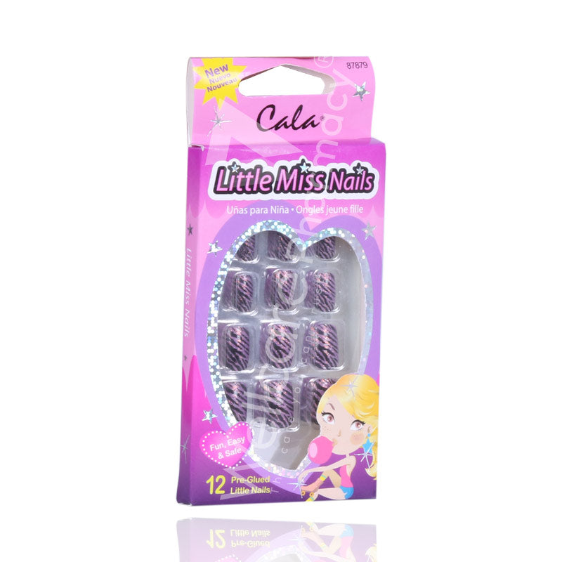 Cala Little Miss Nails Pre Glued 12'S