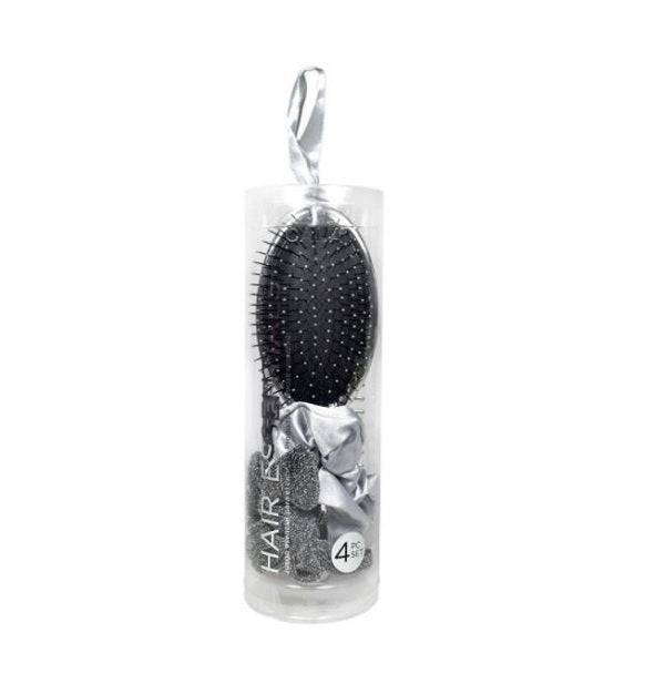 Cala Metallic Rose Silver Hair Essentials 4Pcs/Set 66902 Cala Metallic Rose Silver Hair Essentials 4Pcs/Set 66902
