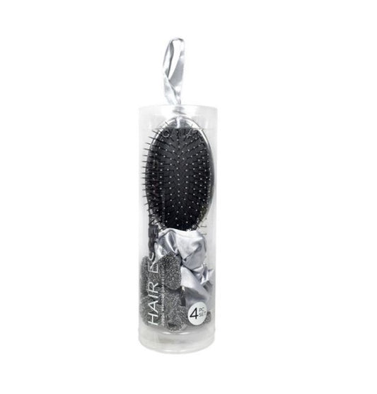 Cala Metallic Rose Silver Hair Essentials 4pcs/Set 66902