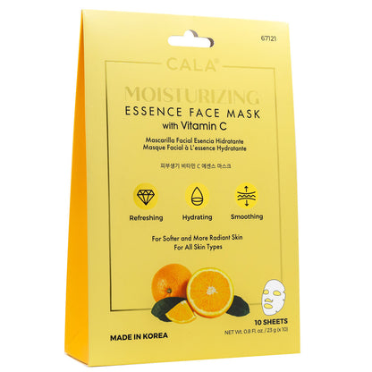 Cala Moisturizing Essence Face Masks With Vitamin C 10'S-67121 - Wellcare Pharmacy