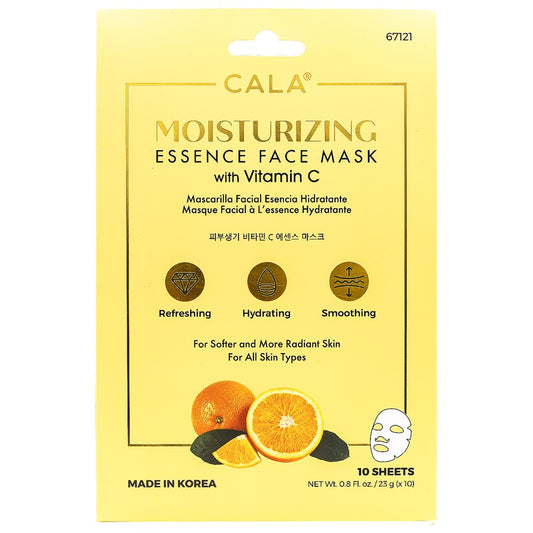 Cala Moisturizing Essence Face Masks With Vitamin C 10'S-67121 - Wellcare Pharmacy