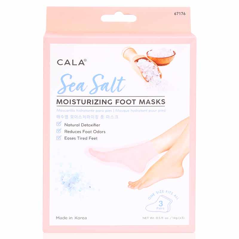 Cala Moisturizing Foot Mask Socks Sea Salt(3 Pairs)-67176