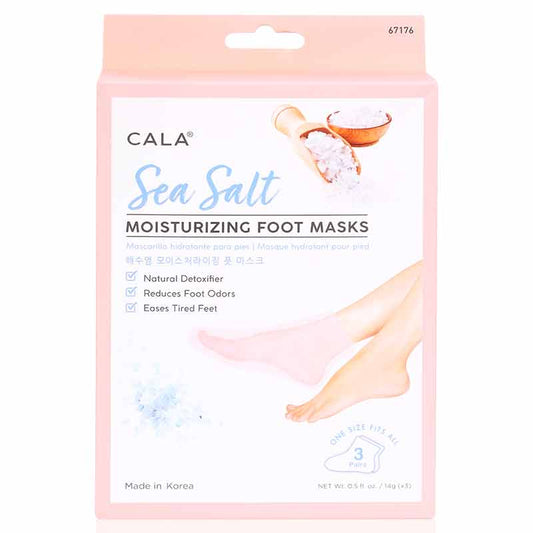 Cala Moisturizing Foot Mask Socks Sea Salt(3 Pairs)-67176