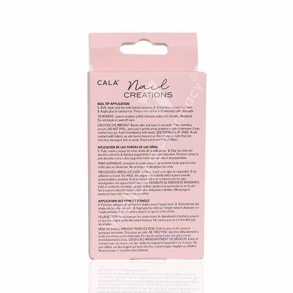 Cala Nail Creations Express Oval Baby Pink Nail Kit 24Pc -87841