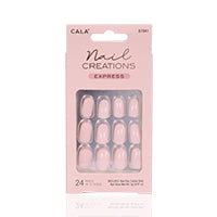 Cala Nail Creations Express Oval Baby Pink Nail Kit 24Pc -87841