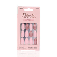 Cala Nail Creations Express -Stiletto  Matte Pink Nail 24pc Kit-87845
