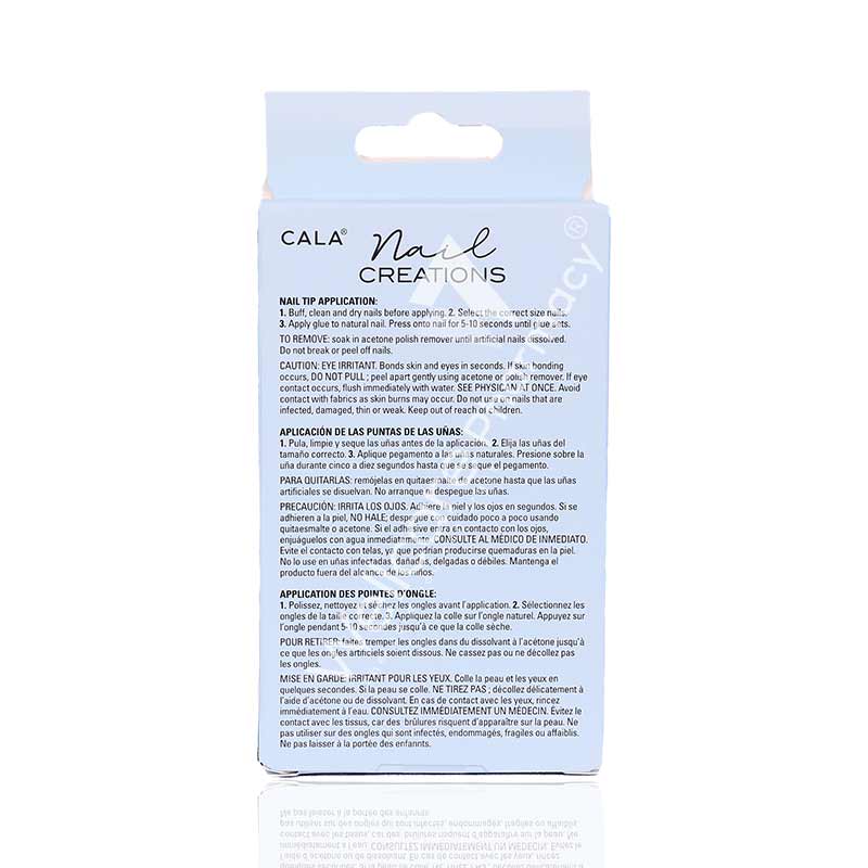 Cala Nail Creations Lux Long Coffin Blue Butterfly Nail Kit-87850