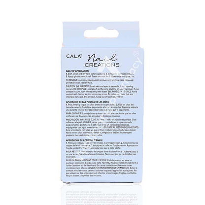Cala Nail Creations Lux Long Coffin Blue Butterfly Nail Kit-87850