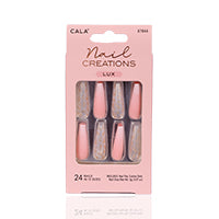 Cala Nail Creations Lux Long Coffin Ombre Nail Kit 24pc-87844