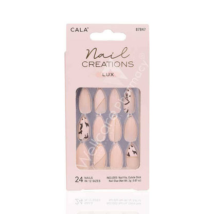 Cala Nail Creations Lux Stiletto  Abstract Nail Kit 24Pc-87847
