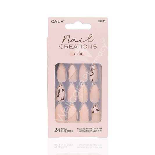 Cala Nail Creations Lux Stiletto  Abstract Nail Kit 24pc-87847