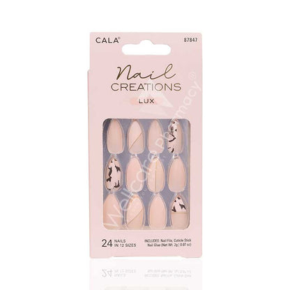 Cala Nail Creations Lux Stiletto  Abstract Nail Kit 24Pc-87847