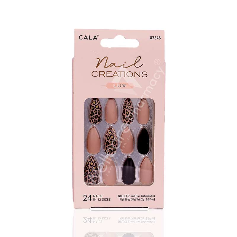 Cala Nail Creations Lux Stiletto Cheetah Nail Kit-87846