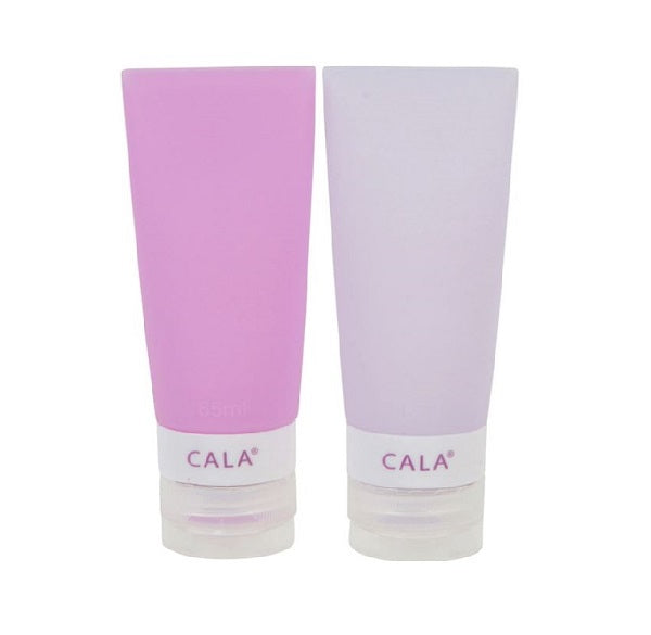 Cala Personal Silicon Travel Bottles Lavender 69104