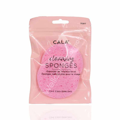 Cala Pink Cellulose Cleansing Sponge 2pc -70917