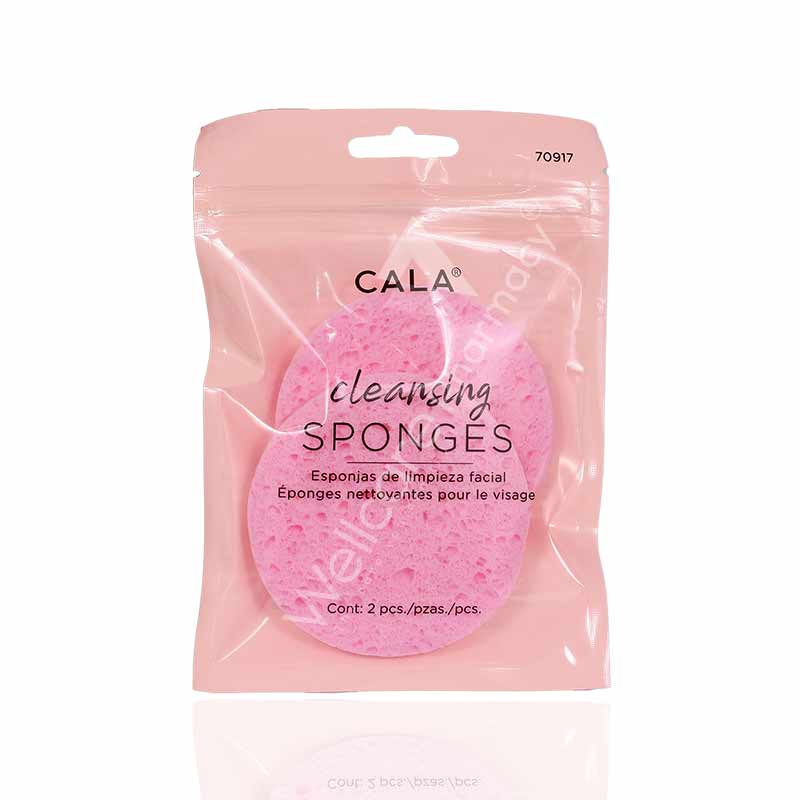 Cala Pink Cellulose Cleansing Sponge 2Pc -70917