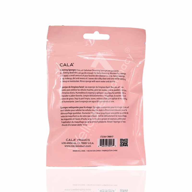 Cala Pink Cellulose Cleansing Sponge 2pc -70917