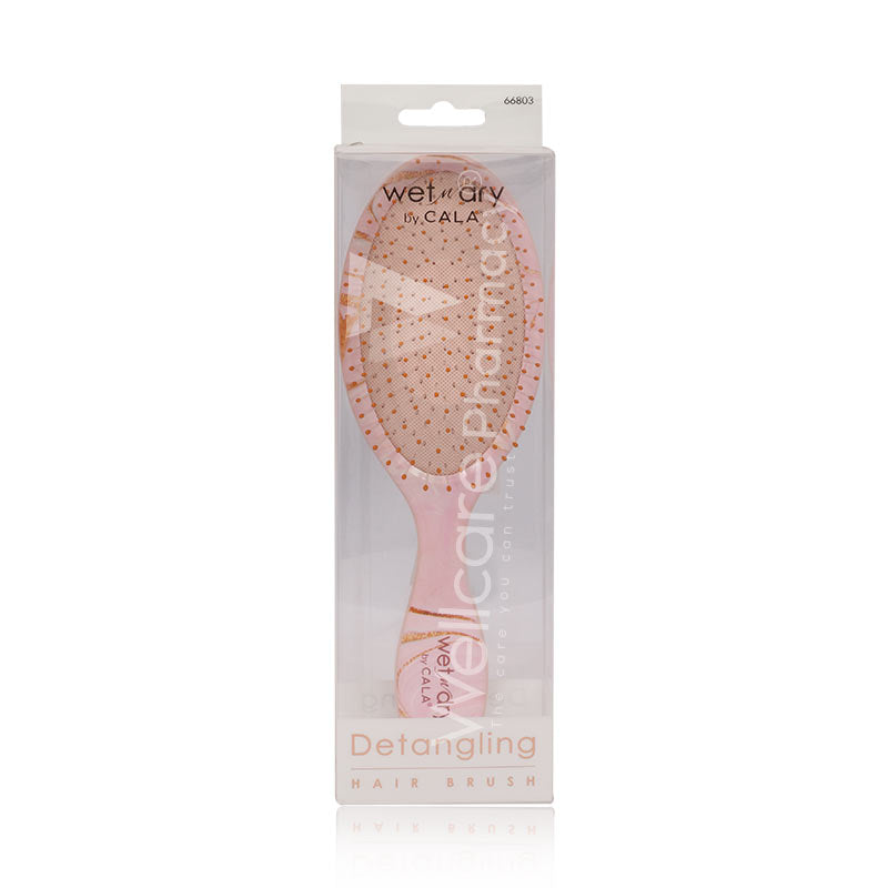 Cala Pink Pastle Marble Hair Brush 66803