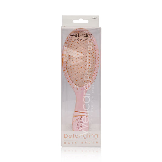 Cala Pink Pastle Marble Hair Brush 66803