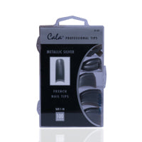 Cala Professional Color Nail Tips Metallic Silver 100'S